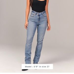 Curve love ultra high rise 90s straight jeans
